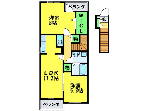 メゾンなでしこの物件間取画像